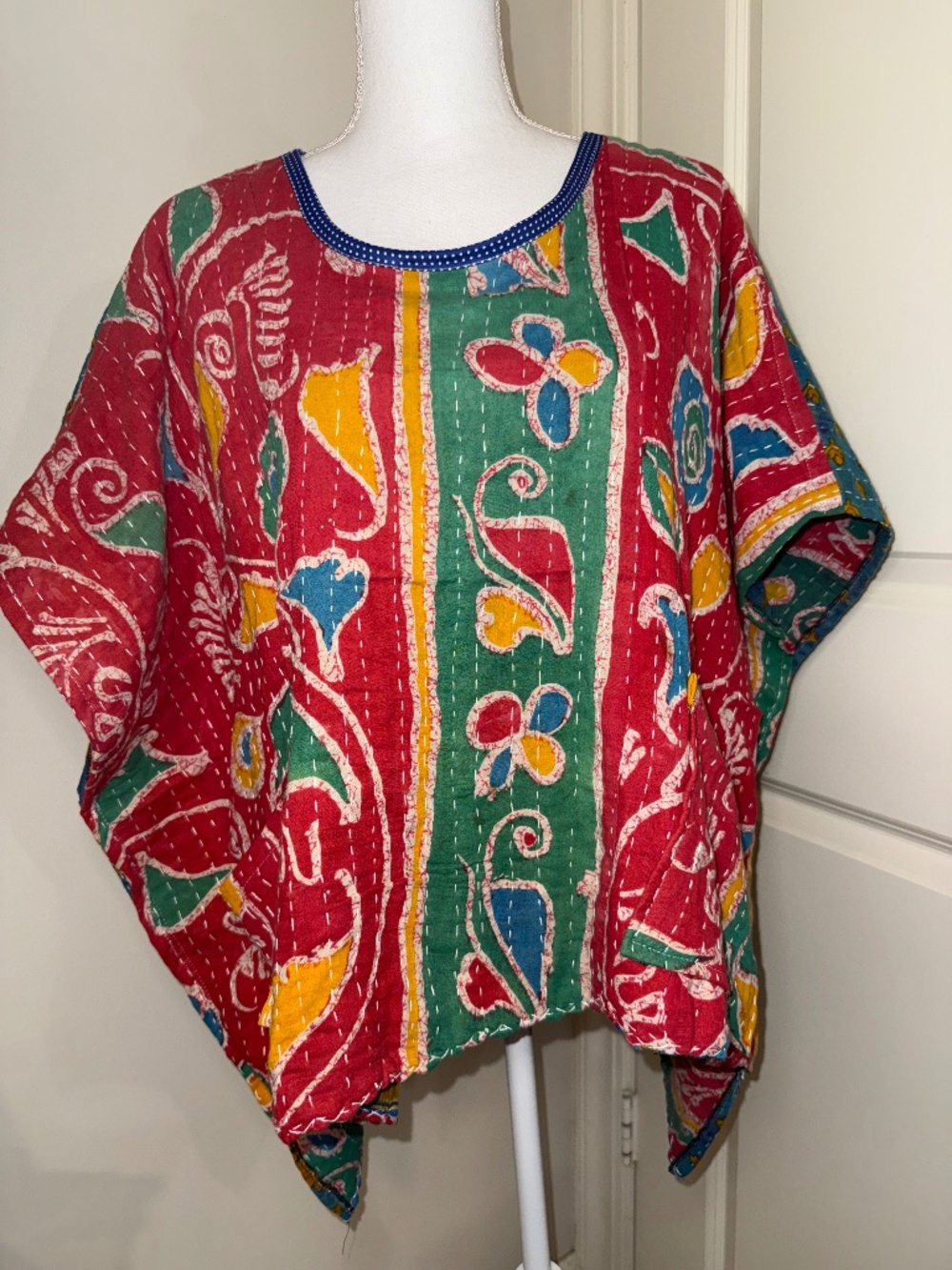 High Low Kantha oversized Top